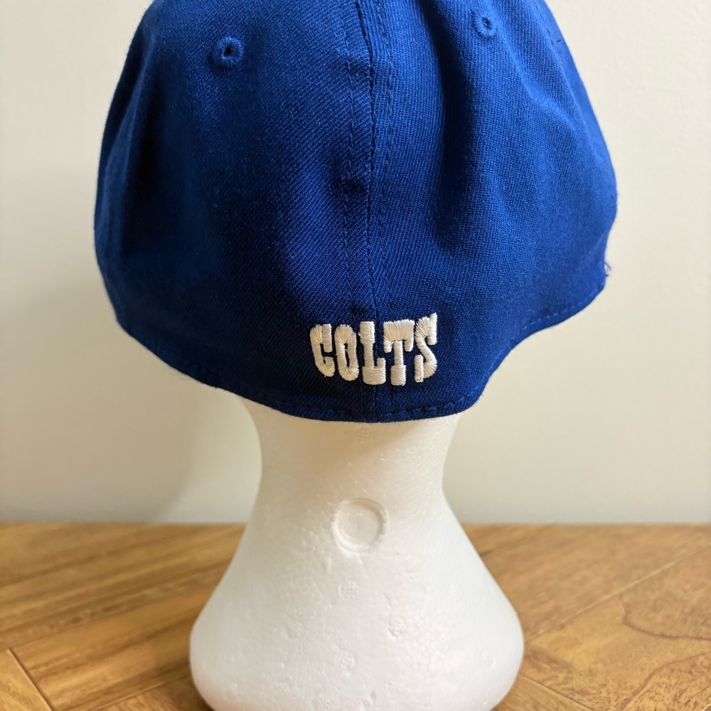 New Era Blue and Gray Hat Indianapolis Colts NFL Fitted Football Hat Men’s - Picture 4 of 7